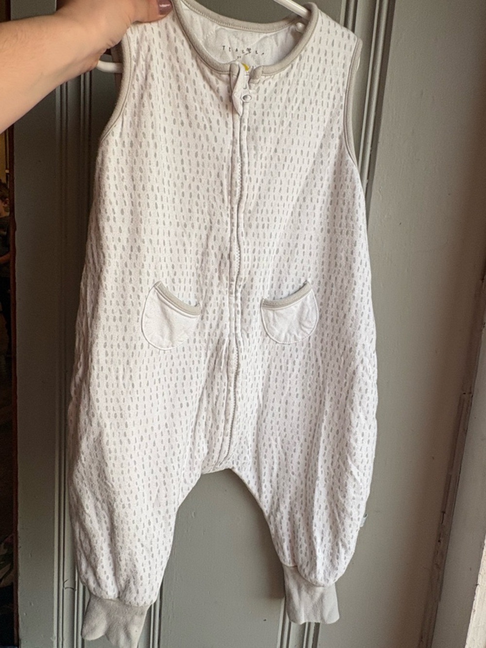 TEALBEE All About Baby White Sleeveless Romper Sleep Sack 2T-3T